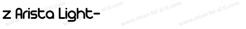 z Arista Light字体转换
